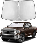 Windshield Sunshade Compatible for Toyota Tundra 2007-2019 2020 2021, Sun Visor for Front Windshield & Window Sun Shade Cover, UV Heat Blocker & Protector, Car Accessories