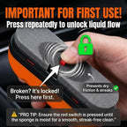 Car Screen Cleaner with Built-in Sponge | Effortlessly Removes Fingerprints, Dust and Make-up Stains | Anti Static Formula Safely Works on TV, Laptop, Computer Monitor, Phone, Dashboard & Console