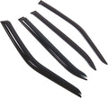WD2-829 Dark Smoke 4 Pcs Set Window Visor (Outside Mount) Deflector Rain Guard Compatible with 1992-1999 Mercedes-Benz S320 LWB