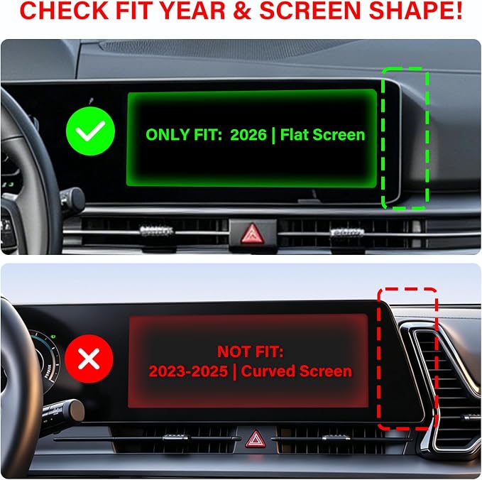 Car Phone Holder for Kia Sportage 2026 Accessories 12.3-in Screen | 2026 Kia Sportage Cell Phone Mount for Magsafe iPhone, 360° Hands-Free No Air Vent Blockage One-Hand Operation Stable Stand
