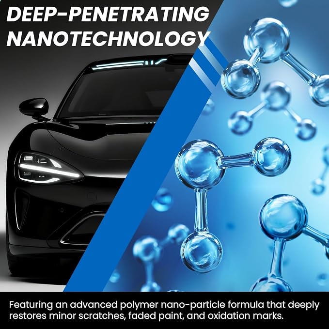 Reusable Nano Magic Cleaning Cloth, Scratch Remover for Vehicles, Nano Sparkle Car Polish for Car Paint & Scratch Repair, Swirl & Water Spots Remover, Repair Scratch