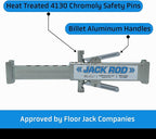 AGM Jack Rod, 3.5 Ton Dual Lever Locking Support Bar for Floor Jacks, Jack NOT Included, 14" Travel, 3.7 lb, Compact Jack Stand Alternative for Cars, SUVs, EVs, Safer, Vehicle Support