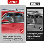 Traverse Rain Guards - Window Visors for Chevrolet Chevy Traverse 2018-2023, Outside-Mount Tape-On Side Window Wind Deflectors for Traverse Accessories, Vent Visors Shades Rainproof Black 4PCS