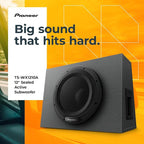 TS-WX1210A 12” Subwoofer – 1300W Max, Built-in Amp for Easy Bass Upgrade, Enclosure Included, Amp Included, High-Level Input, Works with Most Factory or aftermarket radios