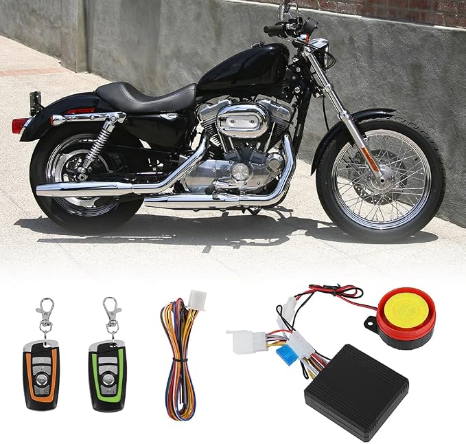 12V Motorcycle Anti-Theft Alarm with Remote Engine Start | 12V motorcycle anti-theft alarm system with remote control and engine start function