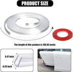 Car Door Edge Guard, 16.4Ft (5M) U Shape Rubber Seal Edge Trim Vehicle Door Protector, Anti-Collision Automotive Protection Door Edge Guard Trim, Universal Car Accessories (Transparent)