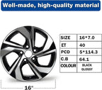 New 16x7" 16 Inch Premium Aluminum Alloy Wheel Rim Compatible with Honda Accord 2016 2017 OEM Design, Alloy Replacement Wheel, Super Duty Car Rims Replacement, OE Stock Specs ﻿