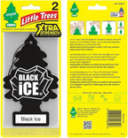 Car Air Freshener | Xtra Strength Provides Long-Lasting Scent for Auto or Home | Extra Boost of Fragrance | Black Ice, 24 Air Fresheners