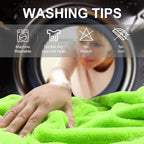 2 Pack XL Car Drying Towel – 1300GSM Ultra Absorbent Microfiber, 24"x36" Large Size, Twisted Loop, Lint-Free & Streak-Free for Auto Detailing, Car, SUV, Truck (Gray-Green)