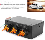 Car Heater, 12V 50W Fast Heating Defroster Demister 3 Hole Portable Automobile Defrost Defogger De for Auto Car Vehicle Truck