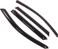 WD2-286 Dark Smoke 4 Pcs Set Window Visor (Outside Mount) Deflector Rain Guard Compatible with 2011-2015 Kia Sorento