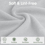 Microfiber Cleaning Cloth Roll - 100 Pack Tear Away Microfiber Paper Towels, Reusable, Washable, Scratch-Free, Kitchen Towels for Car, Home, Kitchen, Glass, Dishes (Light Grey)