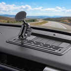 Stainless Steel Phone Mount for 2009-2014 Ford F150 Phone Holder with Magnetic Heads - All-Metal Shakeproof Dash Mount Install Super Stable - Ford f150 Phone Mount
