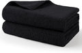 Professional Large Microfiber Car Drying Towels 2 Pack, Lint Free, Scratch Free, Highly Absorbent Drying Towel for Cars, SUVs, RVs, Trucks, and Boats,31" x 24", Black