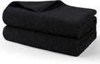 Professional Large Microfiber Car Drying Towels 2 Pack, Lint Free, Scratch Free, Highly Absorbent Drying Towel for Cars, SUVs, RVs, Trucks, and Boats,31" x 24", Black