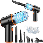 Handheld Car Vacuum Cleaner, 9000PA Vacuum Cleaner & Air Duster, 120W High Power Vacuum Portable Cordless, Hand Held Vacuum Rechargeable with Multi-Nozzles & LED Light for Home, Car, Office