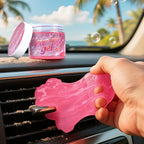Car Cleaning Gel (Red,watermelon) Cleaning Putty Universal Dust Cleaning Car Interior Cleaner Keyboard Dust Remover Car Slime Gifts for Men Women girl（1 pack）