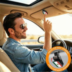 2 Pack Sunglasses Holder for Car, One-Handed-Operation Visor Sunglass Holder Clip, Easy Access Storage for Driving,Universal Fits (Black-Mexican Flag)