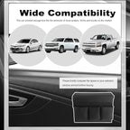 Car Armrest Storage Box for Window,Multi-functional Car Window Armrest Organizer with Storage Pocket for Phone/Tissue/Key,Universal Cars Door Organizer as Cars Elbow Rest Pad (Large)