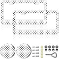 Polka Dots License Plate Frames，Polka dots Car Accessories for Women and Men ，Cute License Plate，Aluminum License Plate Frame Fits Standard US Vehicles Size 12.2 x 6 Inch (White-Polka dots)