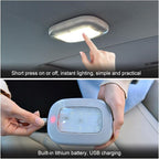 Car Interior Ceiling Roof Lights, Magnetic Rechargeable USB Wireless Dome Lamp, LED Auto Map Reading Light Cover for Insider Roof Ceiling, Universal Car Accessories (Black)