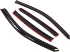 Outside Mount Window Vent Visors Rain Guards Compatible with Buick Park Avenue 1997-2005 | Side Window Wind Deflectors Rain Shields | Smoke Tinted, 4 Pcs Set, DGWV-016