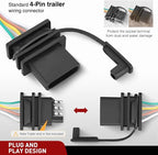 4 Pin Trailer Wiring Kit 56327 Vehicle Standard 4 Way Connector Custom for 2015 2016 2017 2018 2019 2020 2021 2022 2023 2024 Ford Transit-150, Transit-250, Transit-350, E-Transit Hitch