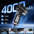 Handheld Car Vacuum Cleaner, 16000PA Hand Held Vacuum Portable Cordless, 2 in 1 Air Duster and Vacuum Cleaner with LED Light, Multi-Nozzles, 120W High Power Mini Vacuum for Home, Pet, Office