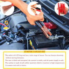 Emergency Roadside Kit with Jumper Cables Kit for Car, Safety Car Kits | Car Emergency Kit High Power Handheld Vacuum, Warning Triangle, Safety Hammer, Tow Rope, Gifts for New Drivers