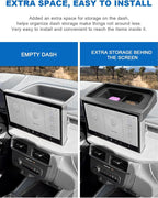 2025 2026 Ford Maverick Center Console Dash Screen Organizer 13.2-Inch Dashboard Behind-Screen Storage Box Truck Accessories