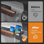 Door Handle Storage Box for 2022-2025 2026 Ford Maverick Accessories, Front Rear Door Side Storage Insert Tray Organizer Grab Handle Pocket Container 4PCS