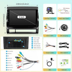 Car Radio for Toyota Tacoma 2005-2015 Stereo Replacement with Wireless Carplay Android Auto, 9'' Touchscreen Buit-in Bluetooth GPS Navigation WiFi Backup Camera Mic 2+32G