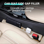 Car Seat Gap Filler, 2-Pack No-Drop Seat Side Gap Seam Filler Organizer with Phone Holder, Universal Fit Fill The Gap Between Seat & Console, Perfect for Car, SUV, Truck