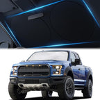 Car Windshield Sunshade | Innovative No-Light-Pass Technology for Maximum Protection | Foldable Sun Shade Keeps Your Vehicle Cool | Fit for Cars, Trucks, and SUVs | X-Large (65.7 x 36.4 in)