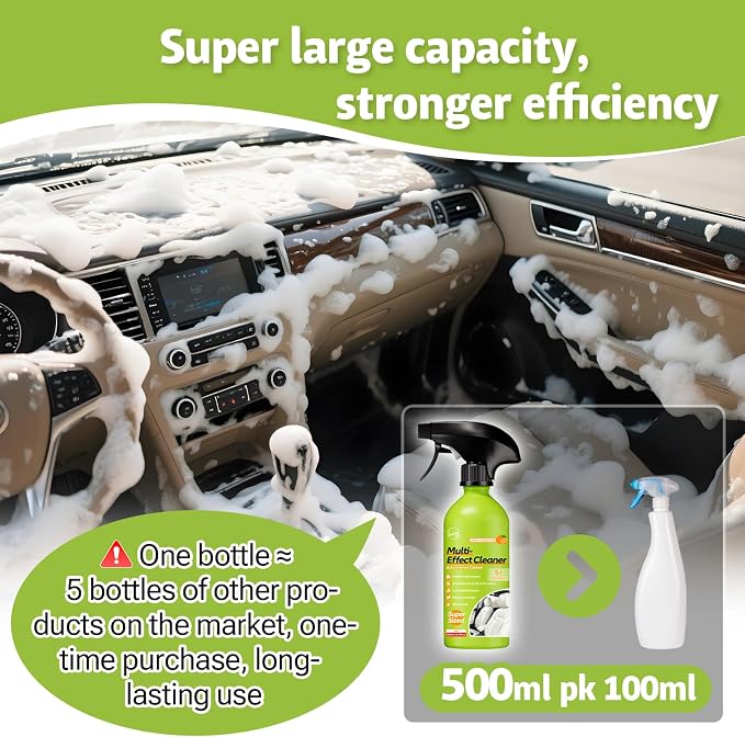 Car Interior Polish Ceiling Foam Headliner Roof Fabric Cleaner Spray Kit