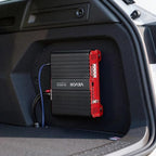 Monoblock Car Amplifier, 1500W RMS MAX, 1/2/4 Ohm Stable, 1-Channel Class D Car Audio Amplifier with Remote Subwoofer Level Control, Low Pass Filter and Bass Boost, Volume Controller Included