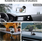 Magnetic Car Phone Holder, 15W for MagSafe Car Mount Charger(Fast Wireless Charging,Vacuum) 360°Adjustable Car Mount for Women Men iPhone 17-12