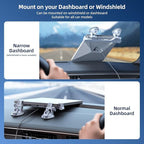for Starlink Mini Car Mount for Dashboard, for Starlink Mini Suction Cup Mount for Dashboard & windshield, Secure Mounting Kit for Most Vehicles and Ensures Stable Driving and Satellite Signal