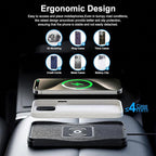 Wireless Car Charger,15W Fast Car Charging Pad, Non-Slip Charging pad Compatible with iPhone17/16/15/14/13/12, Samsung Galaxy S25-S9, Android Phones (20W Adapter)