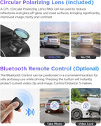 VIOFO A229 Pro 4K HDR Dash Cam, Dual STARVIS 2 IMX678 IMX675, 4K+2K Front and Rear Car Camera, 2 Channel with HDR, Voice Control, 5GHz WiFi GPS, Night Vision 2.0, 24H Parking Mode