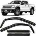 in-Channel Incredibly Durable Rain Guards for Ford F-150 SVT Raptor 2011-2014 SuperCrew, Original Window Deflectors, Vent Window Visors, Vent Deflector, 4 pcs.- 611196