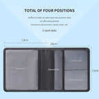 Car Registration & Insurance Card Holder Leather Auto Glove Box Organizer Document Wallet with Magnetic Shut (Black, Small) | Leather, Auto Glove Box Organizer, Document Wallet, Magnetic Shut