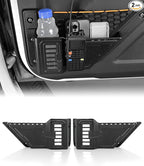 Carbon Fiber Door Storage Pockets for 2021-2026 Ford Bronco 2-Door 4-Door, Front Side Door Organizer, Bolt-On ABS Trim Panel, Not for Bronco Sport or Power Seats, 2-Pack
