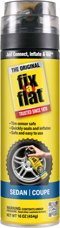 S60420 Aerosol Emergency Flat Tire Repair and Inflator, for Standard Tires, Eco-Friendly Formula, Universal Fit for All Cars, 16 oz. (Pack of 1)