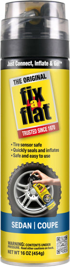 S60420 Aerosol Emergency Flat Tire Repair and Inflator, for Standard Tires, Eco-Friendly Formula, Universal Fit for All Cars, 16 oz. (Pack of 1)