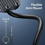 Car Phone Holder - Flexible Gooseneck Long Arm Phone Mount for Windshield with Washable Strong Suction Cup for All iPhone Android Smartphone
