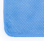 Diamond Weave Glass & Window - Detailing Towels to Polish Mirrors & Chrome, Snakeskin Like Texture, Lint-Free, Streak-Free, 280gsm, 16in. x 16in, Blue (6-Pack)