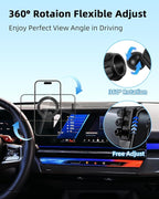 PZK Car Phone Mount for BMW X5 X6 2024-2026 & BMW X7 2023-2026 Accessories | Magnetic Car Phone Holder Custom 14.9-inch Screen Compatible with MagSafe 360° Rotation with Storage Box Not Affect Vent