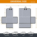 IVY&LANE Dog Car Seat Cover for Back Seat,Conversible 2-in-1 Waterproof Front Seat Cover,Heavy-Duty & Scratchproof Car Seat Protector Cover for SUVs, Trucks and Sedans(Standard,Grey)