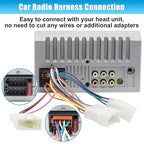 16Pin ISO Stereo Radio Wire Adapter for Toyota No JBL | Car Radio Wiring Harness SWC Connector Compatible with Toyota Camry RAV4 Corolla Yaris Land Cruiser Factory Stereo Plugs